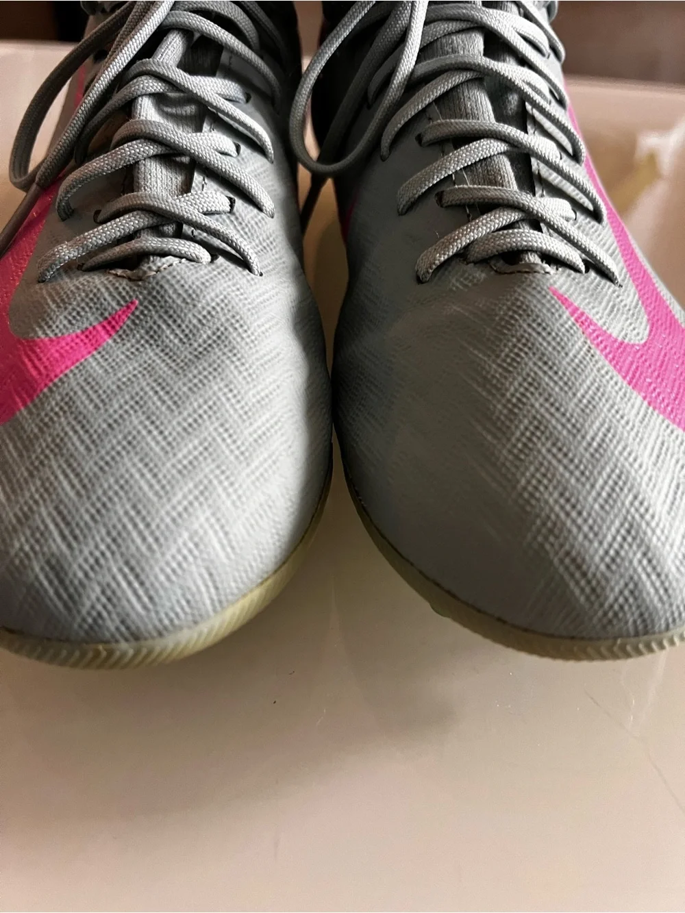 NIKE Zoom Mercurial Superfly 10 Academy AG Soccer Cleats Blue Pink - Picture 4 of 15